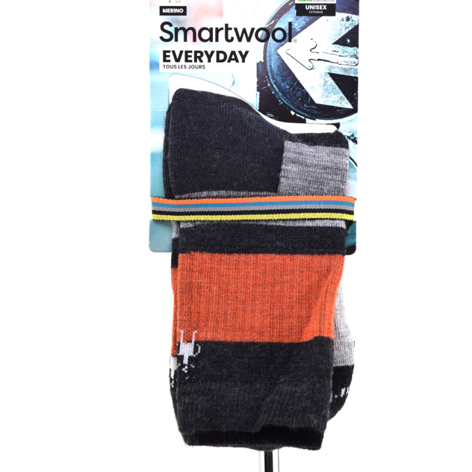 BAS REG - EVERY BLOCKED STRIP CREW SOCK - SMARTWOOL