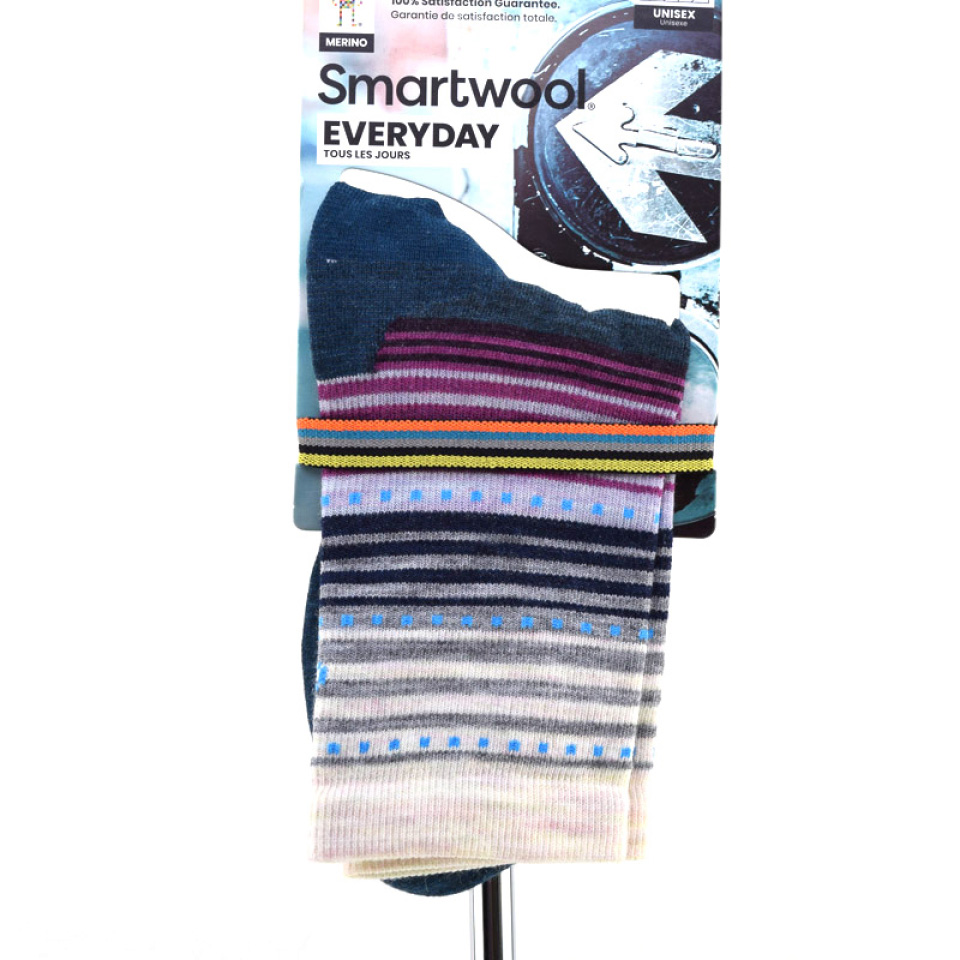 BAS REG - EVERYDAY STITCH STRIPE CREW - SMARTWOOL