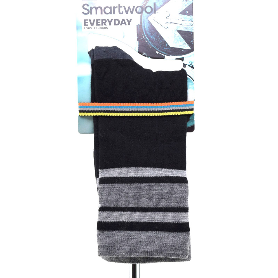 BAS REG - EVERYDAY TOP SPLIT STRIPE CREW - SMARTWOOL